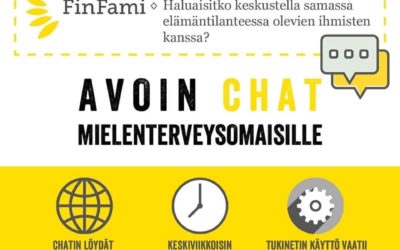 tukinet chat sinulle, joka olet huolissasi läheisesi mielenterveydestä