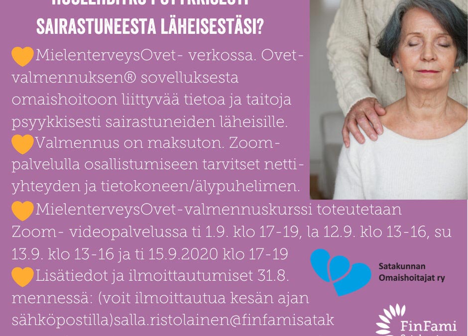 MielenterveysOvet- valmennus verkossa