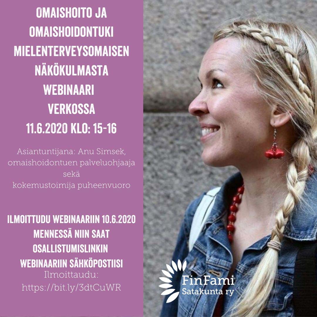 Omaishoito ja omaishoidontuki mielenterveysomaisen näkökulmasta- webinaari