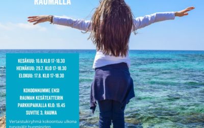 Vertaistukiryhmä kokoontuu Raumalla kesäkuukausina