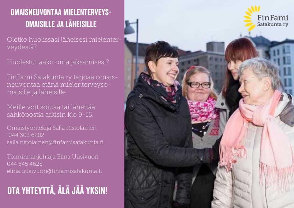 omaisneuvontaa sinulle joka olet huolissasi läheisesi mielenterveydestä