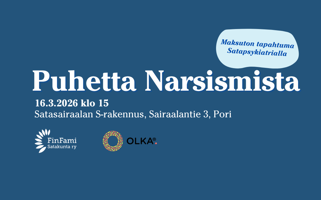 Puhetta Narsismista -tilaisuus 16.3.